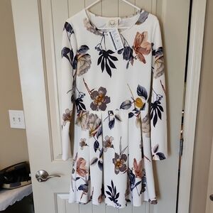 Floral Long-Sleeve Dress